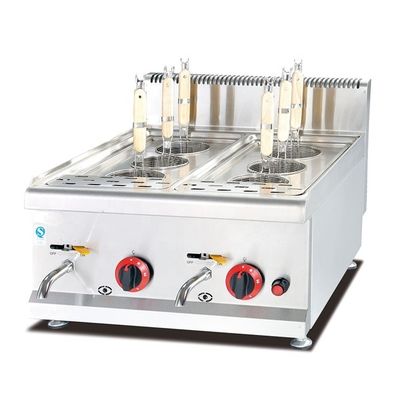 Elegantes Edelstahl-Gas-Kostkocher für die Gastronomie