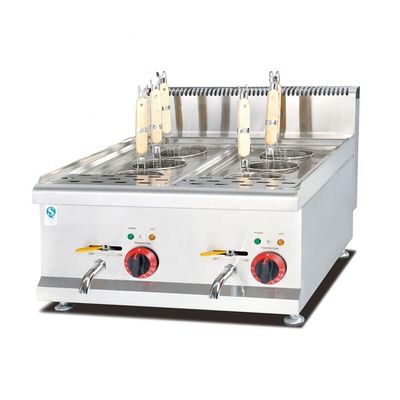 Elegantes Edelstahl-Gas-Kostkocher für die Gastronomie
