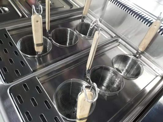 Elegantes Edelstahl-Gas-Kostkocher für die Gastronomie