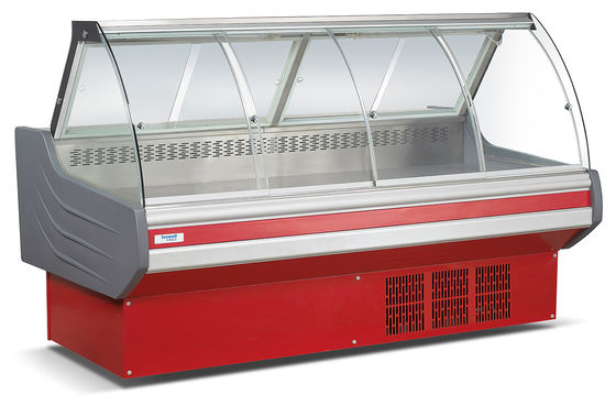 Edelstahl 201-Material Deli-Kühlgerät für Supermarkt-Fleisch-Display-Kühlung