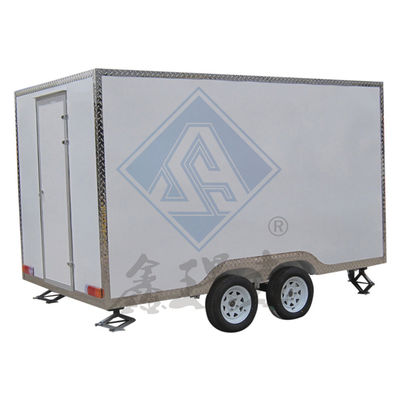 Bäckerei-Food-Service-Anhängerwagen 350CM Einzel-/Doppelachsen-Fahrzeug