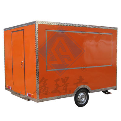 250cm mobile Nahrungsmittellastwagen mit Ein-/Doppelachsen und schönem Design