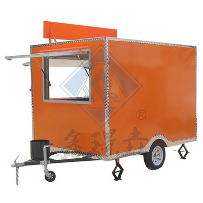250cm mobile Nahrungsmittellastwagen mit Ein-/Doppelachsen und schönem Design