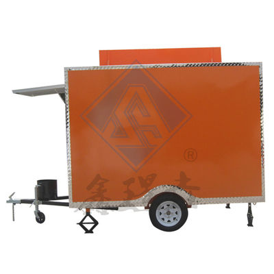 250cm mobile Nahrungsmittellastwagen mit Ein-/Doppelachsen und schönem Design