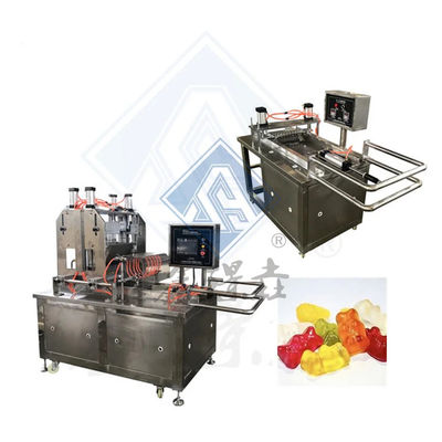 Shanghai Industrial 50kg/h Gießmaschine für Lollipop Toffee Gummy Bear Süßigkeiten Herstellung
