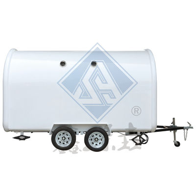 Schön gestaltetes Mobilgerät kundenspezifisches Rundmodell Mobilgerät mit Dachdach Kaffee-Foodtruck