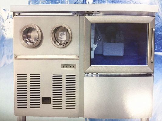 Kommerzielle 140P 63kg/Tag Eiswürfelmachmaschine mit 500KG Eislagerkapazität