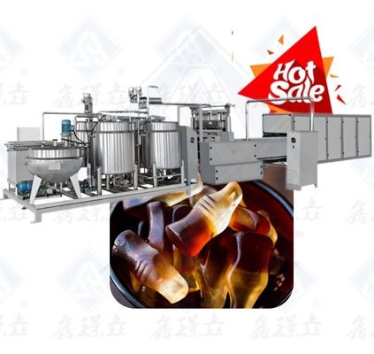 150-600 kg/h Soft Bear Candy Jelly Gummy Machinery mit Edelstahlmaterial