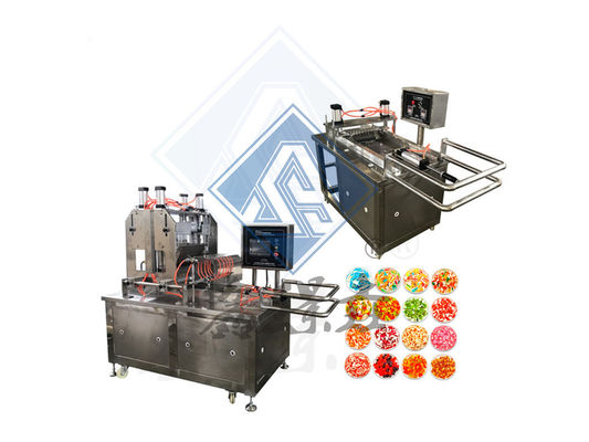 Rohstoff Gelatine 220V Automatische Lollipop Toffee Süßigkeiten Machmaschine in Shanghai