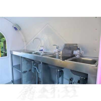 Outdoor Street Vending Mobil-Food-Truck mit vollständiger Küche und 320*180*220 Abmessungen