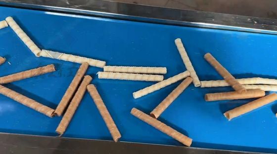 Industrielle Kekse Ei-Roll-Maschine Produktionslinie Hohe Produktion Betrieb und Nizza