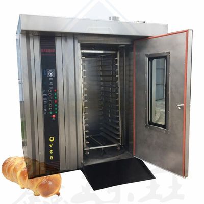 Wasserbasierte 16/32/68 Trays Gas Elektrischer Diesel Automatischer Rotationsofen für Kekse Brot