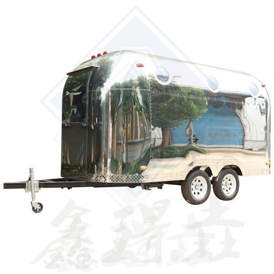 450CM Einzel-/Doppelachsen-Entwurf mobiler Lebensmittelwagen mit Edelstahl und Ersatzteilen