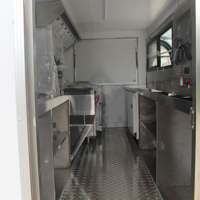 Outdoor Street Vending 400CM Einzel-/Doppelachsen Mobil-Food-Truck mit schönem Design