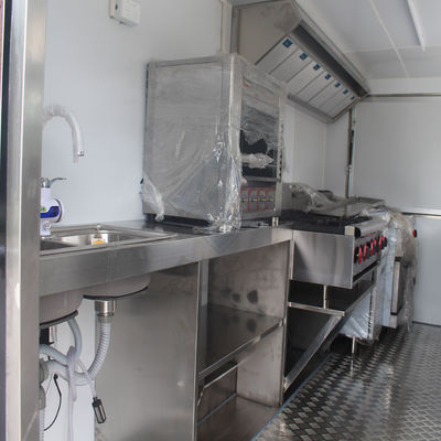 Outdoor Street Vending 400CM Einzel-/Doppelachsen Mobil-Food-Truck mit schönem Design