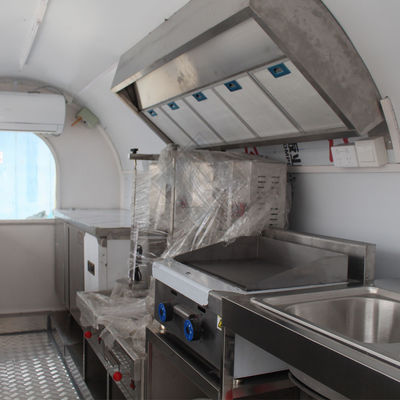 Straßen-Snack-Pannenkuchen-Fleischwagen mit 220 V Spannung und 1000 kg Tragfähigkeit