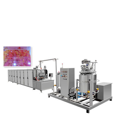 150 kg/h Industrielle harte Süßigkeitsmaschine zur Herstellung von Lollipop-Bärentoffee