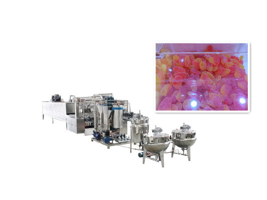 150 kg/h Industrielle harte Süßigkeitsmaschine zur Herstellung von Lollipop-Bärentoffee
