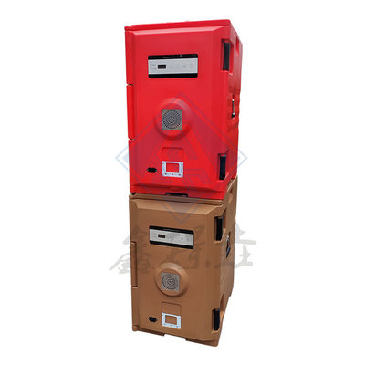 53x33.5x51cm Innengröße LLDPE Lebensmittelqualität Kunststoff Wärme Elektrowärmer Lebensmittelbox mit PU-Schaum