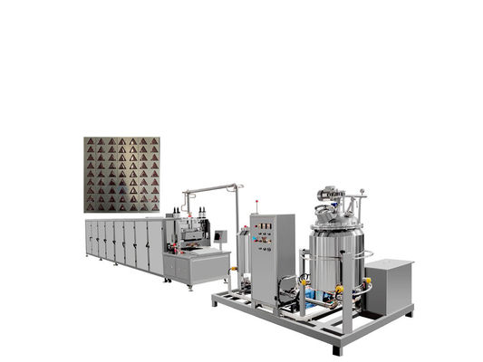 150 kg/h Bärenschokolade-Produktionslinie Lollipop Hochproduktions-Automatische Maschine