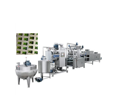 300 kg/h Industrielle harte Süßigkeitenmachine für Toffee-Süßigkeiten Lollipop Produktionslinie