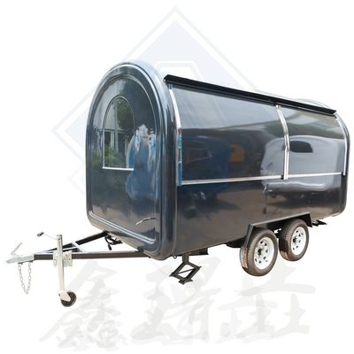 US Standard Truck Mobile Food Cart Kiosk mit Edelstahl und gehärtetem Glas