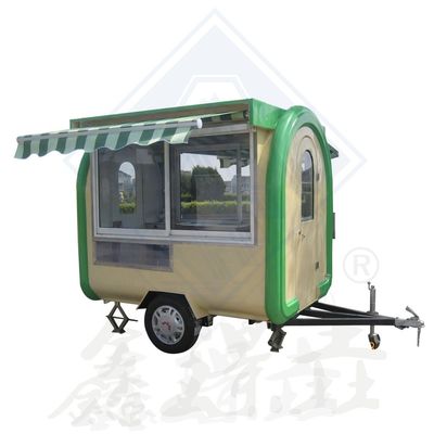 Maßgeschneiderter 350cm Doppelachs mobiler Lebensmittelwagen mit Dachdach und Wasserrohstoff