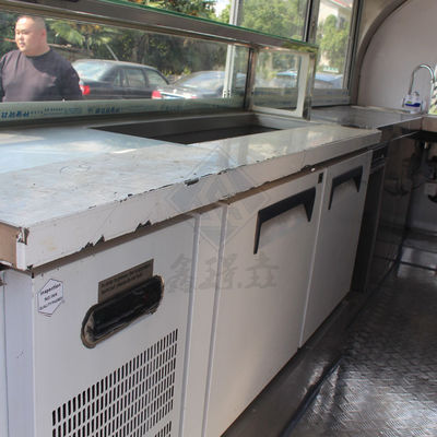 400cm Doppelachs-Mobil, kundenspezifisches Industrie-Rundmodell mit Kaffee-Food-Truck