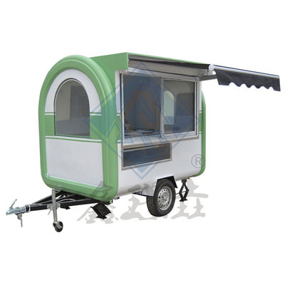 Mobiler kundenspezifischer Rundmodell für Industrieanlagen mit Dachdach Kaffee-Food-Truck 2,2 M-Doppelachse