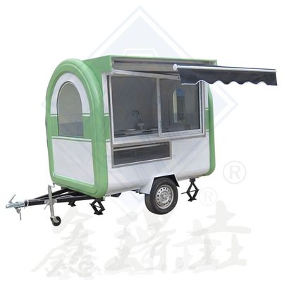 Mobiler kundenspezifischer Rundmodell für Industrieanlagen mit Dachdach Kaffee-Food-Truck 2,2 M-Doppelachse