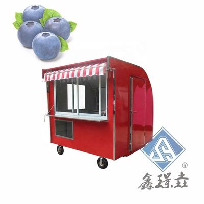 Straßen-Lebensmittelkarren im Freien Leicht zu bewegen Tiefkühlfuttertransportwagen für kleine Pizza