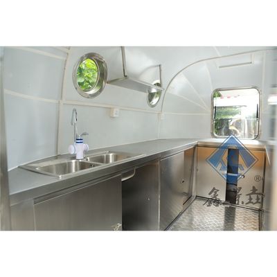 Straßen-Lebensmittelkarren im Freien Leicht zu bewegen Tiefkühlfuttertransportwagen für kleine Pizza