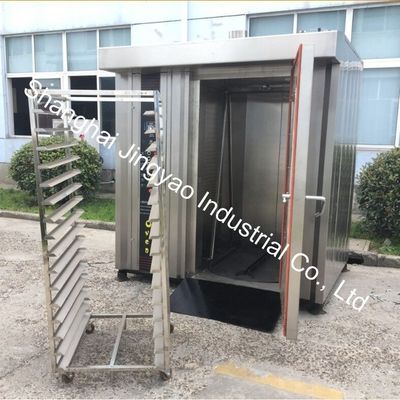 Trolley Rotating Baking Gas 32 Tray Rotary Oven für Backmaschinenfunktion 100kg/h