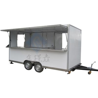Outdoor Street Food Cart Mobil Hamburger und Eis Trailer für Outdoor-Festivals