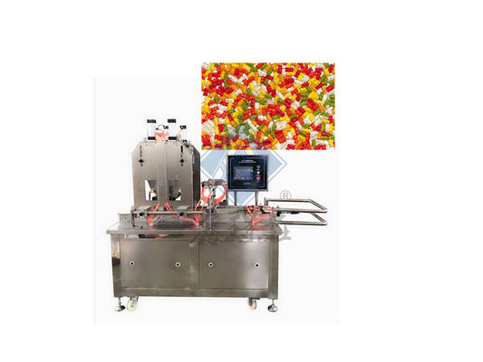 Halbautomatische 50 kg/h Gummy Candy Jelly Machinery für Schokoladen-Toffee-Lollipops