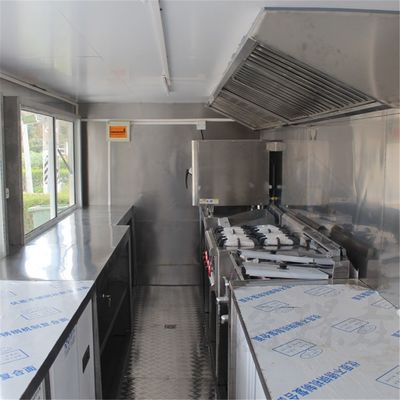 1000 Kilo Edelstahl-Geschmack-Lebensmittel-Truck mit Restaurant-Küchen-Ausrüstung