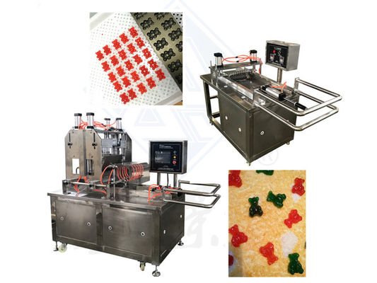 1.5KW Schokoladentoffee Lollipop Gummy Bear Maschine für 50kg/h Industrie Süßigkeiten Herstellung