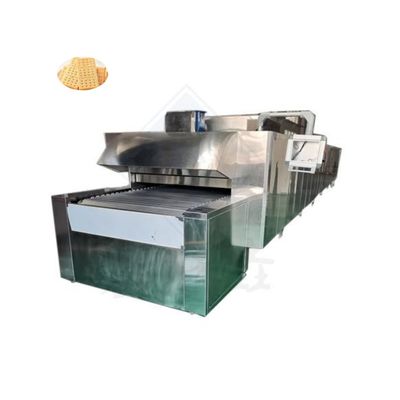 Backen 500 kg/h Harte Knuspelsäfte automatische Cupcake Elektrotunnel Ofen 7m