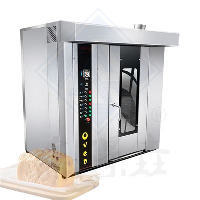 Bread Bakery Machine Edelstahl elektrischer Ofen mit Rotationstrolley Backfunktion