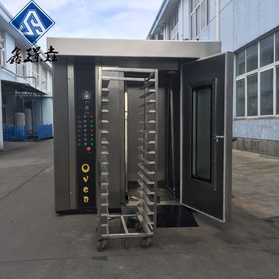 Bread Bakery Machine Edelstahl elektrischer Ofen mit Rotationstrolley Backfunktion
