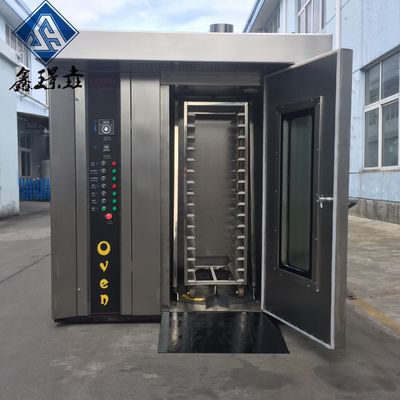 Bread Bakery Machine Edelstahl elektrischer Ofen mit Rotationstrolley Backfunktion