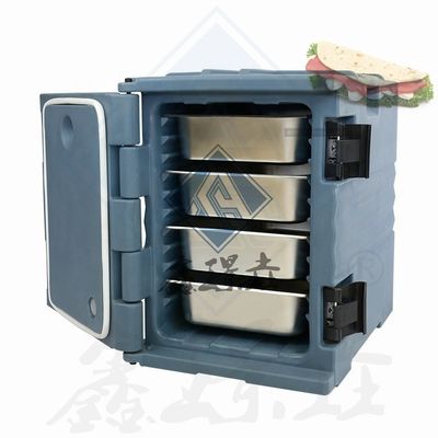 Isolierte Lunchbox aus Edelstahl für mechanische Küchengeräte in Restaurants