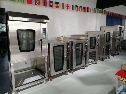 Bäckerei-Ausrüstung Bäckerei 8 Schalen Gaskonvektionsofen Gewerblicher elektrischer Backofen