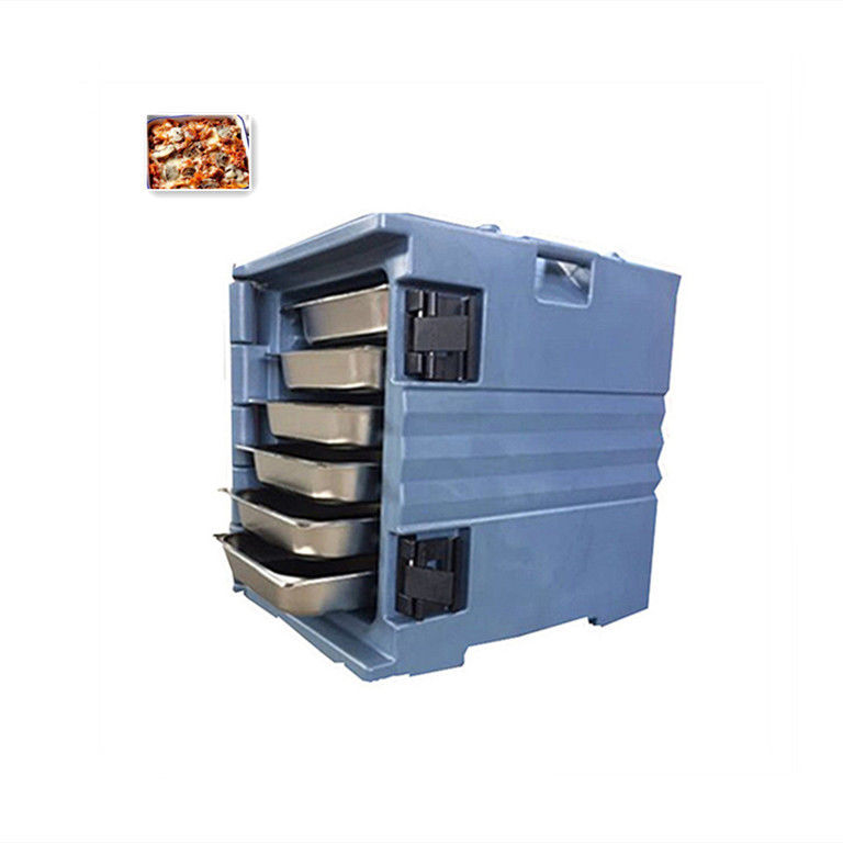 Kunststoff-Trägerbox für die Isolierung von Lebensmitteln mit einer Last von 15 kg