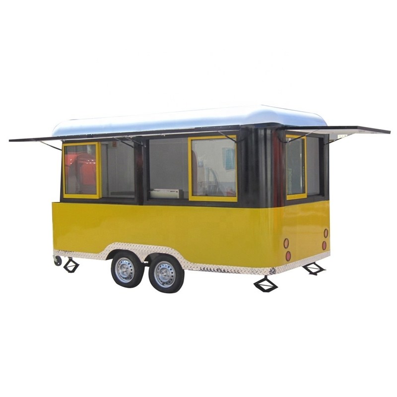 Mini-Food-Truck/Anhänger für Fastfood 220x160x235cm Video Technische Unterstützung nach dem Service