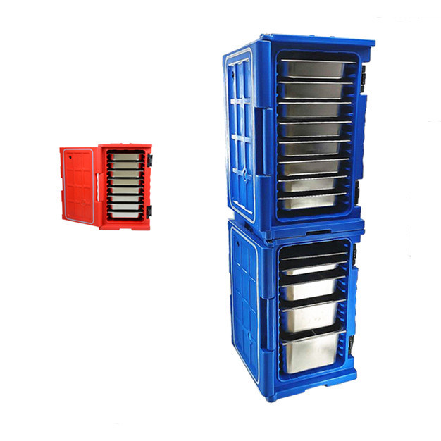 Isolierte thermische Lebensmittelbehälter halten die Temperatur der Lebensmittel mit individueller Farbe konstant