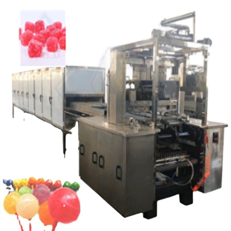 Vollautomatische Soft Hard Candy Produktionslinie Lollipop Einlagermaschine für Süßigkeiten