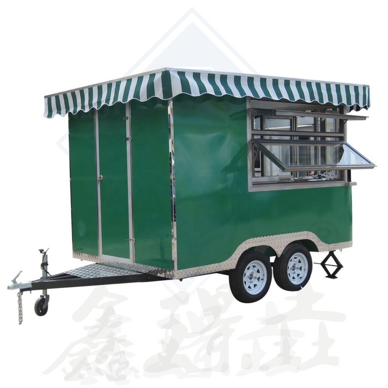 Lebensmittelgeschäft Outdoor Street Food Verkaufswagen mit BBQ Raucher Voll Boba Tee Food Truck