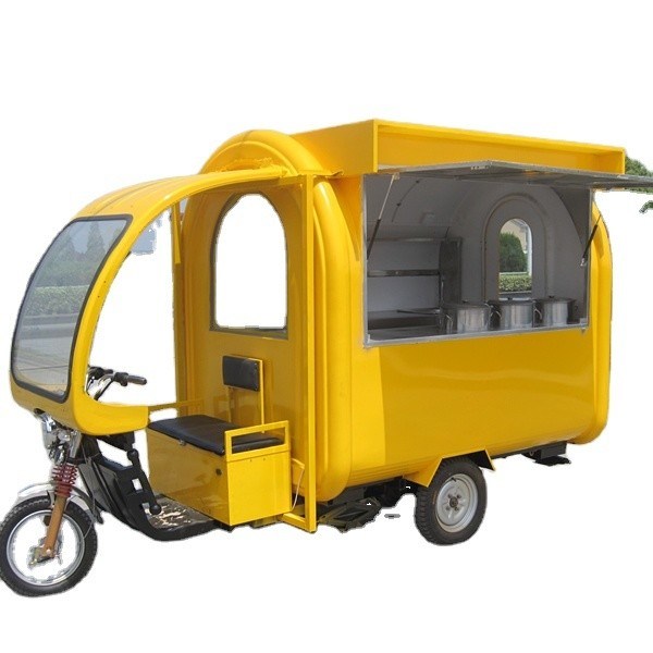 Voll ausgestattete Küche Motorrad Dreirad für Street Mobile Eis Getränke und Snacks