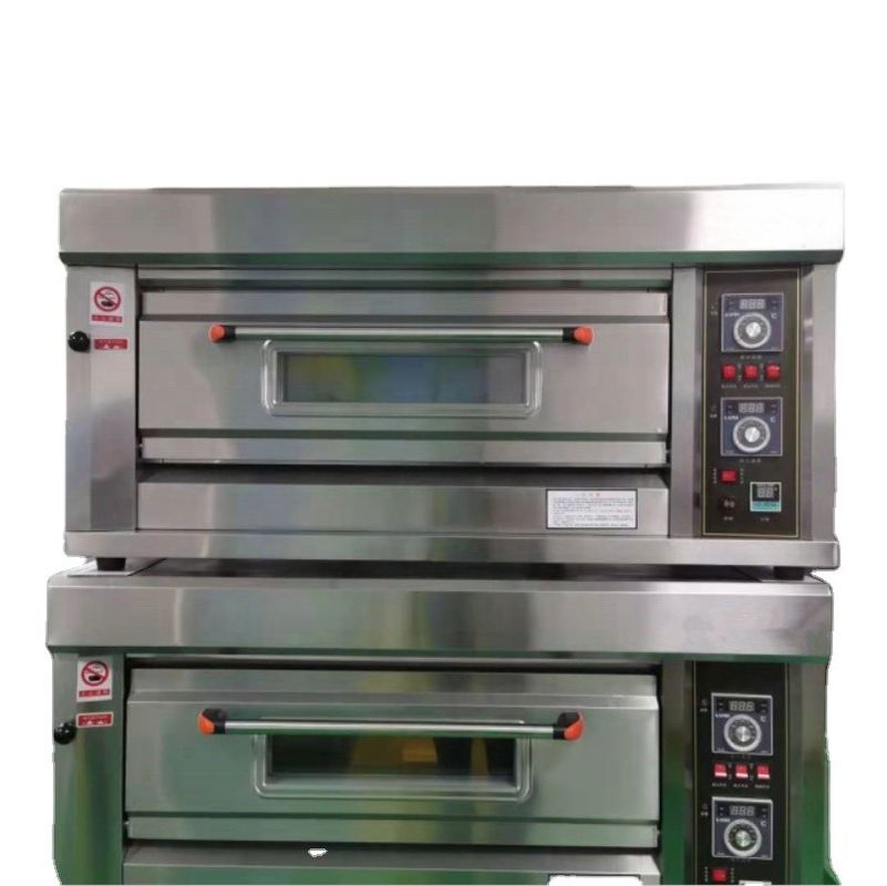 Einzigartiger 2 Deck 4 Trays Pizzaofen perfekt für Bäckerei in weit verbreiteten Hotelgeräten